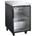Nordic Air 24-inch deep single door back bar cooler with black cabinet, stainless top and glass door, stock photo