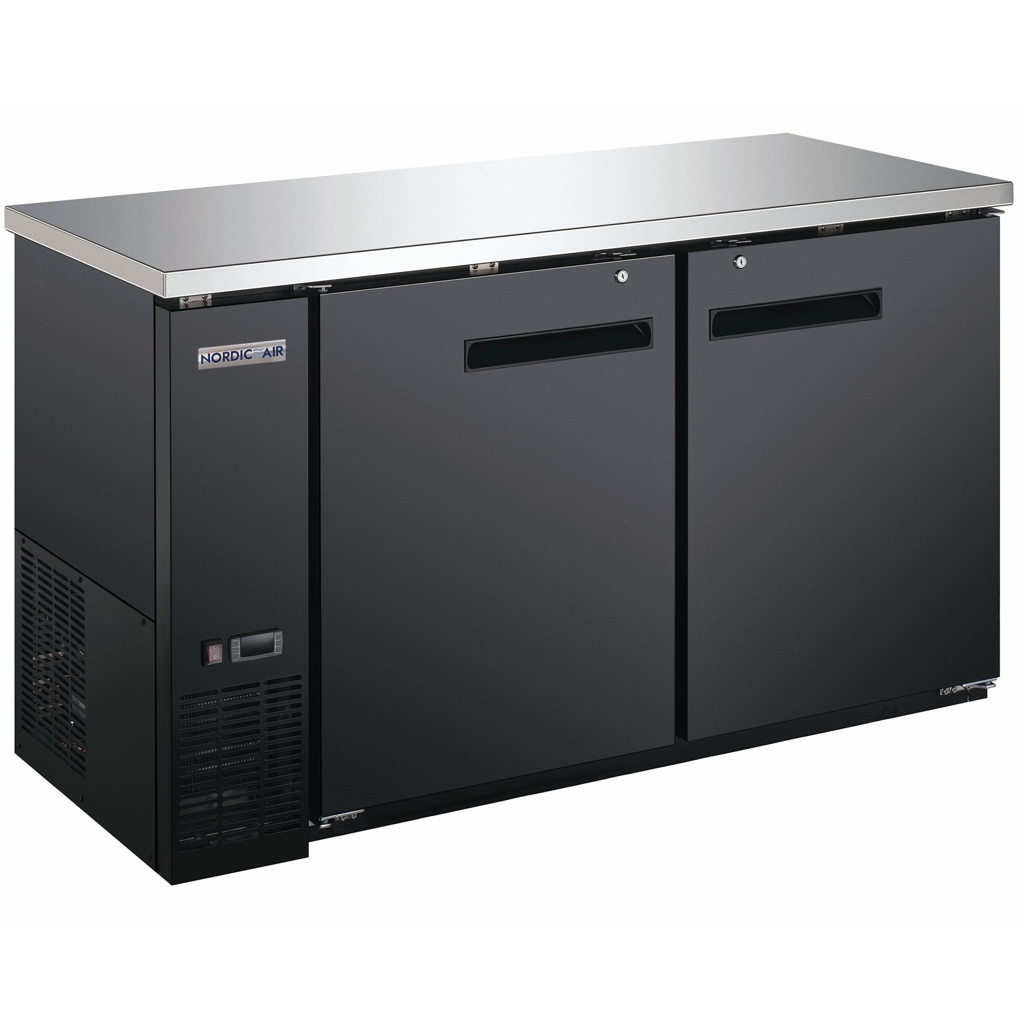 Nordic Air 61" Commercial Shallow Double Door Back Bar Cooler - Various Options-Phoenix Food Equipment