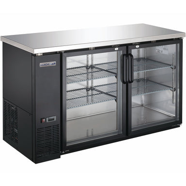 Nordic Air 61" Commercial Shallow Double Door Back Bar Cooler - Various Options-Phoenix Food Equipment