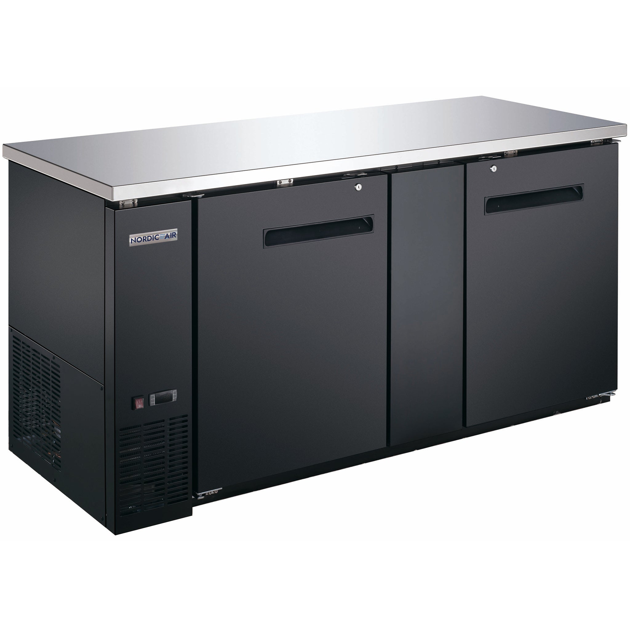 Nordic Air 69" Commercial Deep Double Door Back Bar Cooler - Various Options-Phoenix Food Equipment