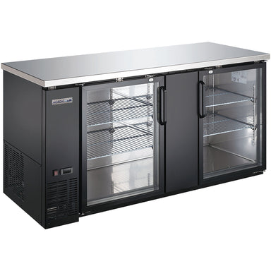 Nordic Air 69" Commercial Deep Double Door Back Bar Cooler - Various Options-Phoenix Food Equipment