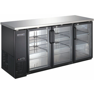 Nordic Air 73" Commercial Shallow Triple Door Back Bar Cooler - Various Options-Phoenix Food Equipment
