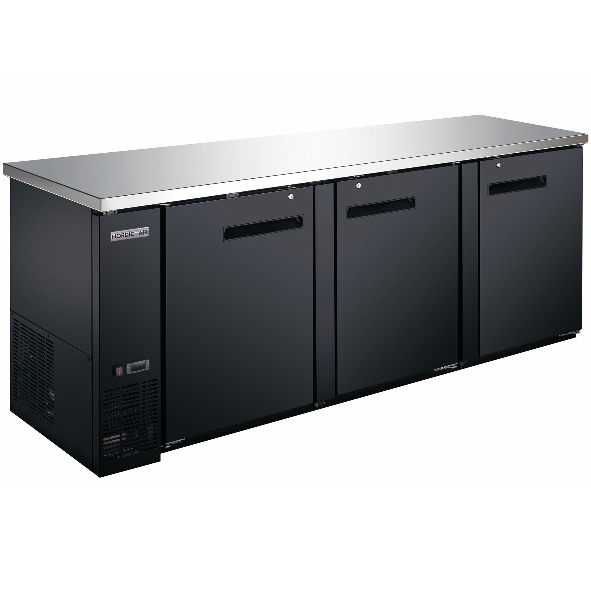 Nordic Air 90" Commercial Deep Triple Door Back Bar Cooler - Various Options-Phoenix Food Equipment