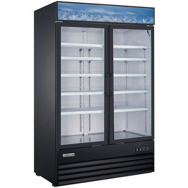 Nordic Air GFM-49 Double Swing Glass Door 49" Wide Display Freezer-Phoenix Food Equipment