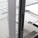 Nordic Air NACP-36 refrigerated pastry display case, close-up of the rear sliding glass door handle