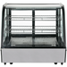 Nordic Air NCCP-28 28-inch countertop curved glass refrigerated pastry display case, customer side front view