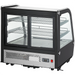 Nordic Air NCCP-28 countertop pastry display case, rear view showing sliding glass doors and temperature control