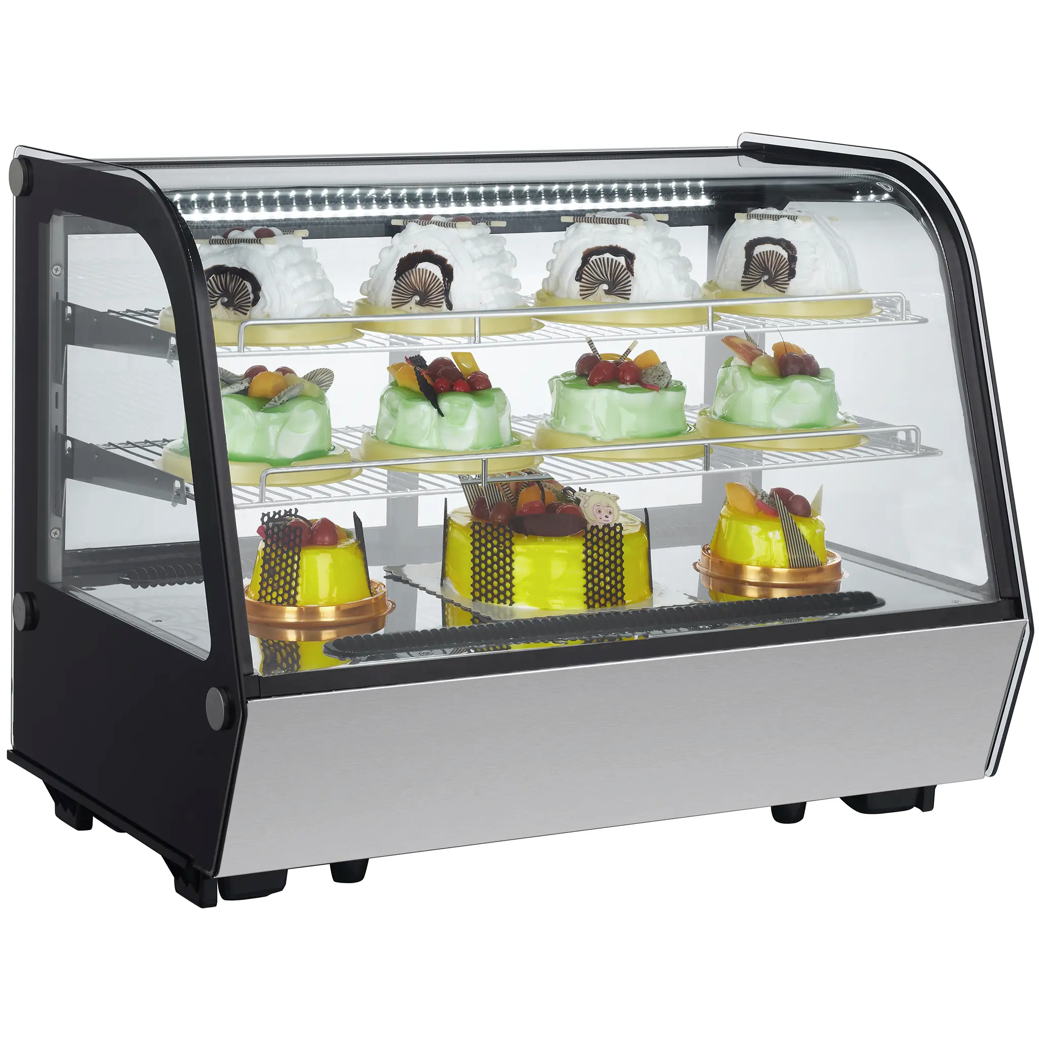 Nordic Air NCCP-35 Counter Top 35" Curved Glass Refrigerated Pastry Display Case-Phoenix Food Equipment