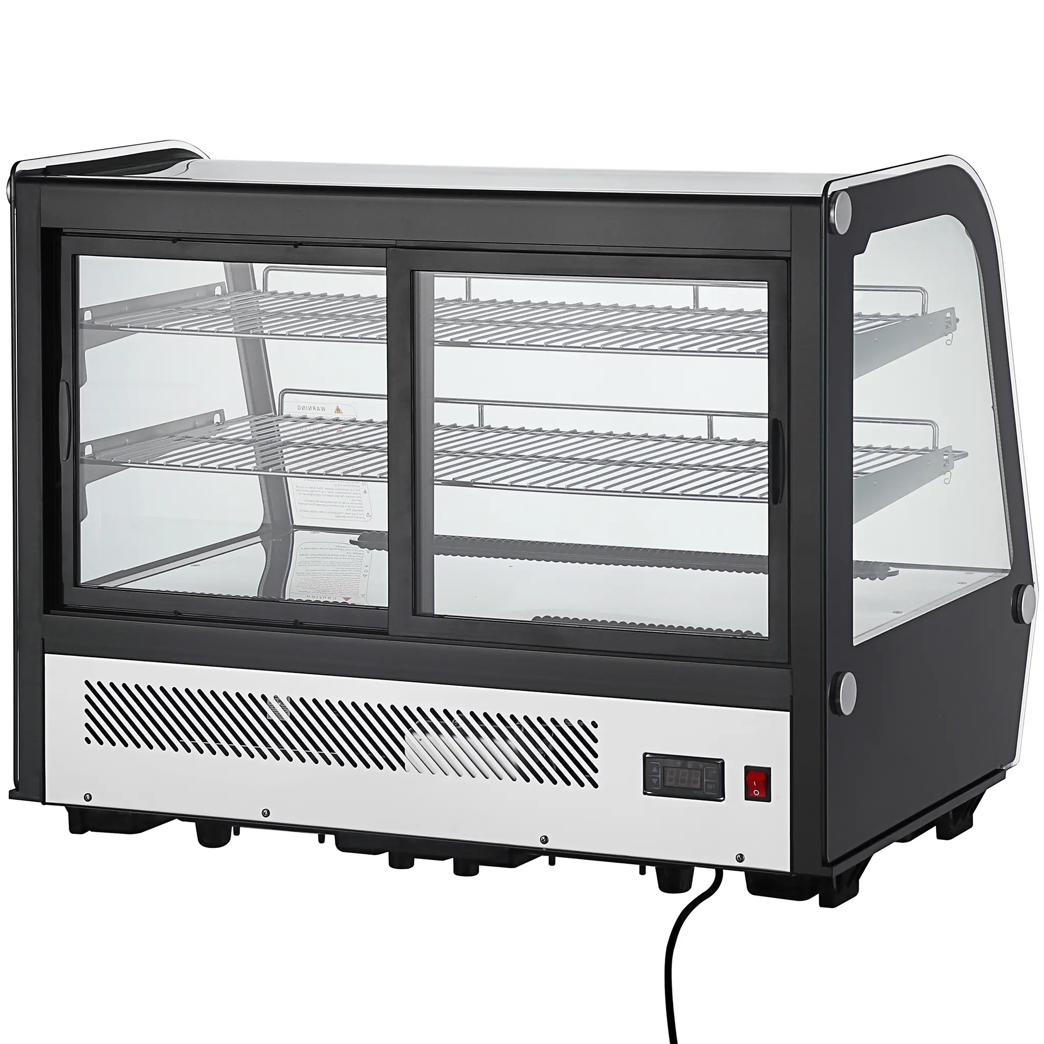 Nordic Air NCCP-35 Counter Top 35" Curved Glass Refrigerated Pastry Display Case-Phoenix Food Equipment
