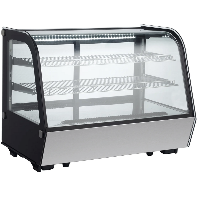 Nordic Air NCCP-36 Counter Top 35" Curved Glass Refrigerated Pastry Display Case-Phoenix Food Equipment