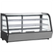 Nordic Air NCCP-48 48-inch countertop curved glass refrigerated pastry display case with wire shelves, front view