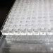 Nordic Air NIM-350C ice machine, close-up of the evaporator plate producing clear cube shaped ice
