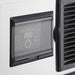 Nordic Air NIM-500C cube ice machine, close-up of the digital control panel behind a clear hinged cover