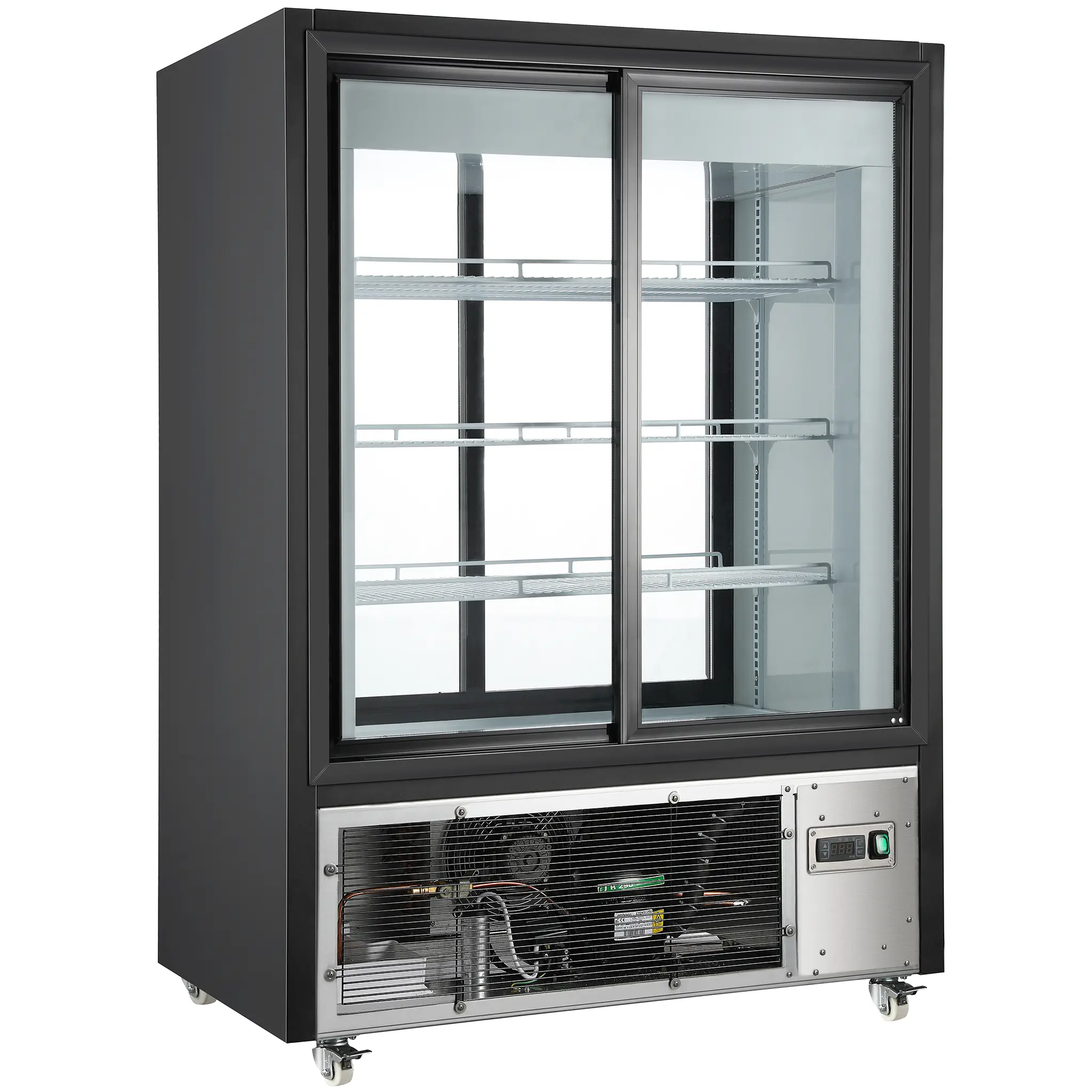 Nordic Air NPTR-330 Double Sliding Door 40" Wide Pass Through Display Refrigerator-Phoenix Food Equipment