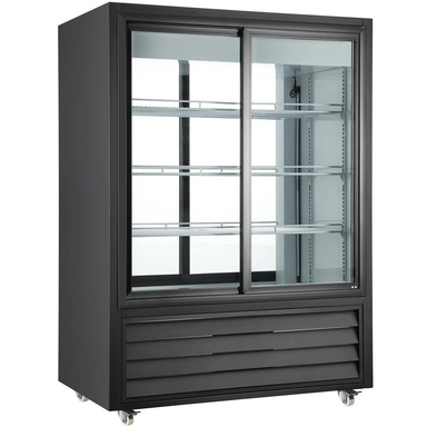 Nordic Air NPTR-330 Double Sliding Door 40" Wide Pass Through Display Refrigerator-Phoenix Food Equipment