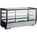 Nordic Air NSCP-48 countertop 48-inch square glass refrigerated pastry display case, angled front view