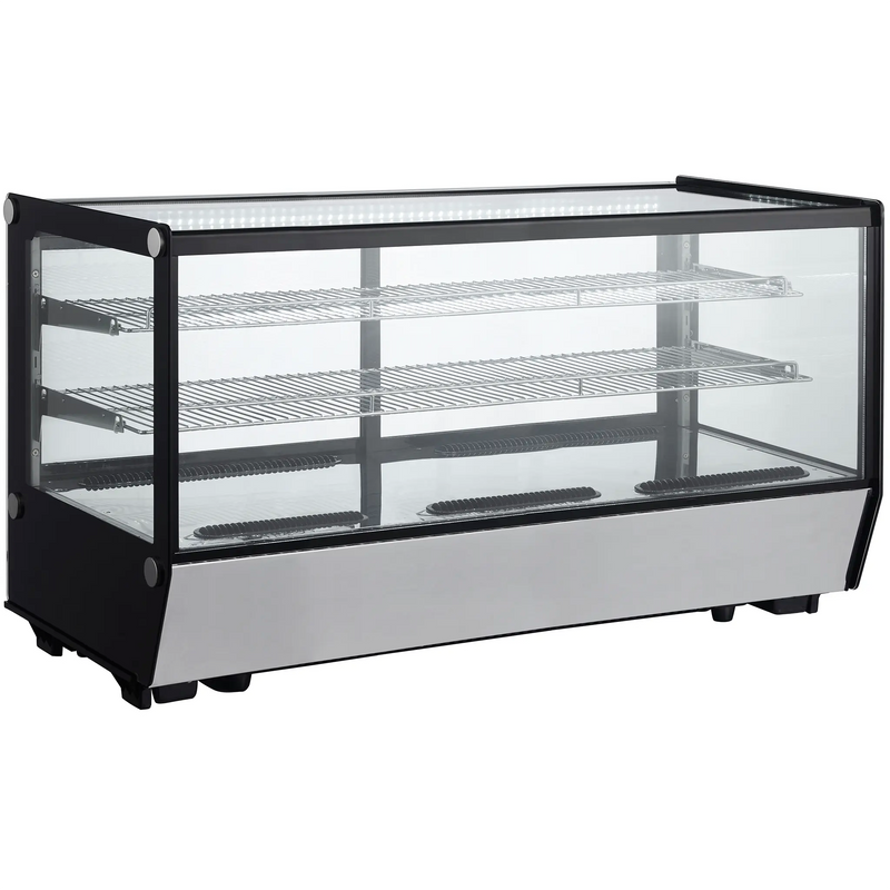 Nordic Air NSCP-48 Counter Top 48" Square Glass Refrigerated Pastry Display Case-Phoenix Food Equipment