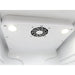 Nordic Air PHR-315L pharmacy refrigerator, close-up of the interior ceiling with circulation fan and LED lights