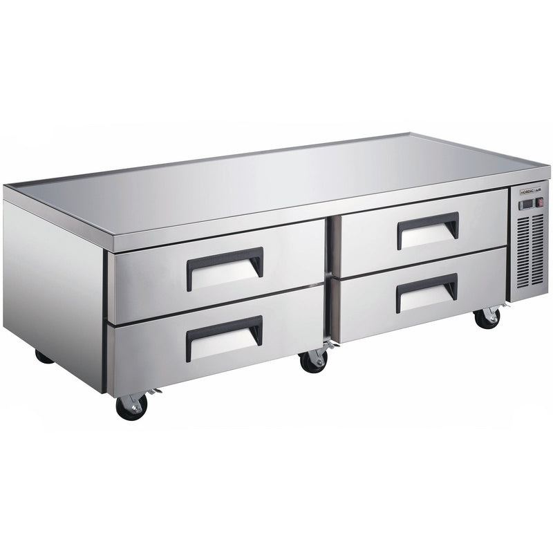 Nordic Air RCB-72 Refrigerated 72" Chef Base - Fits 4" Deep Pans-Phoenix Food Equipment