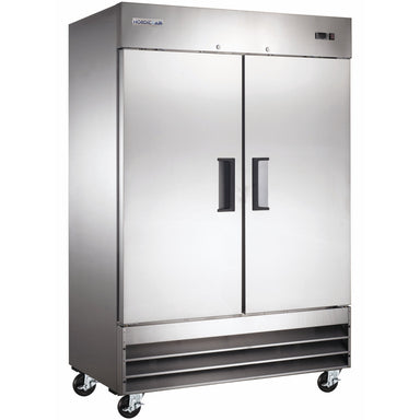 Nordic Air SR-54 Double Solid Door 54" Wide Stainless Steel Refrigerator-Phoenix Food Equipment