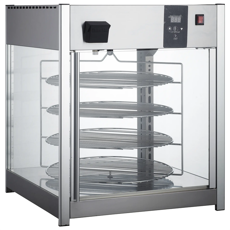 **OPEN BOX** Alpha ADW-158R Deluxe Glass Display Pizza/Food Warmer-Phoenix Food Equipment