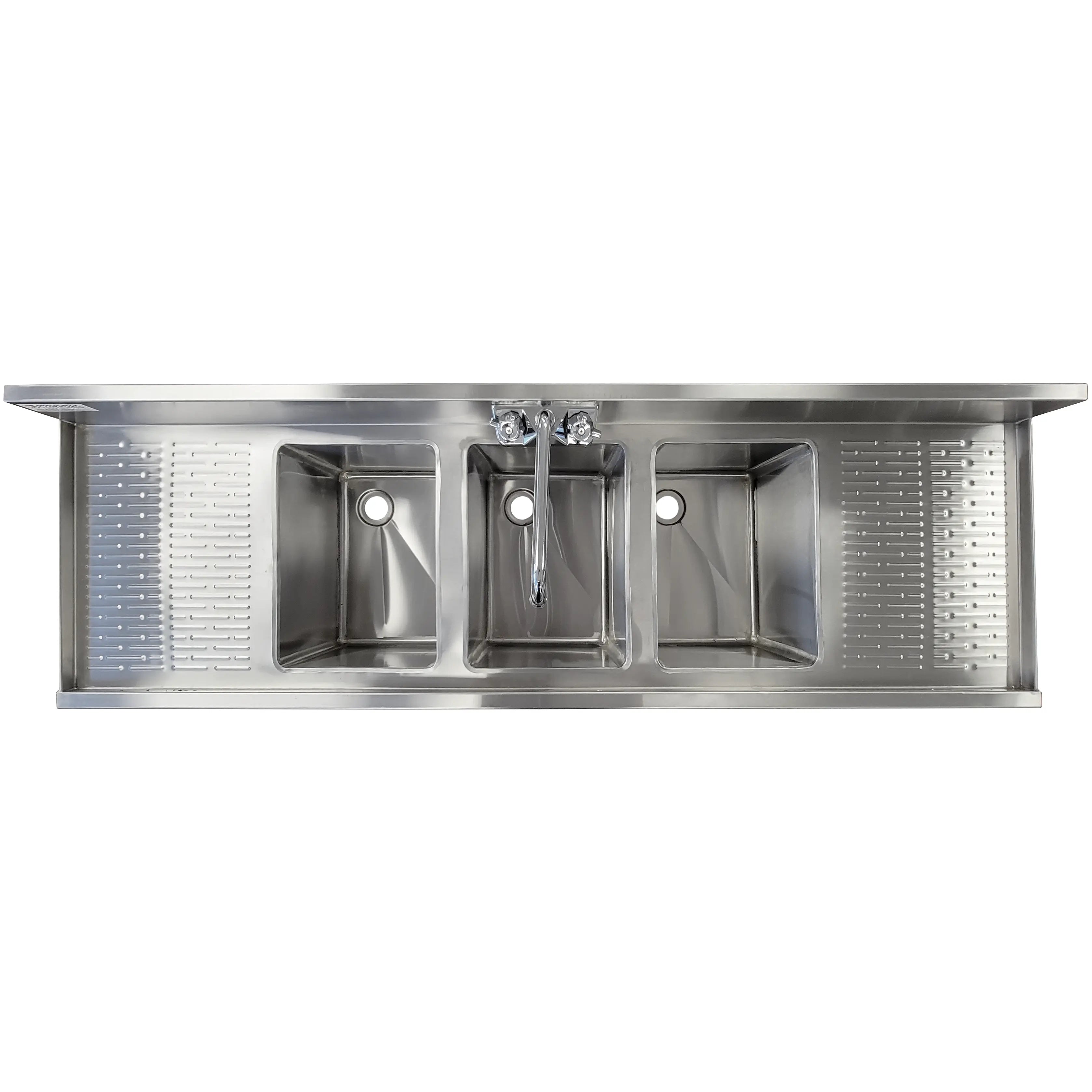 Phoenix BAR-3C-60LR 60" Wide Bar Sink-Phoenix Food Equipment