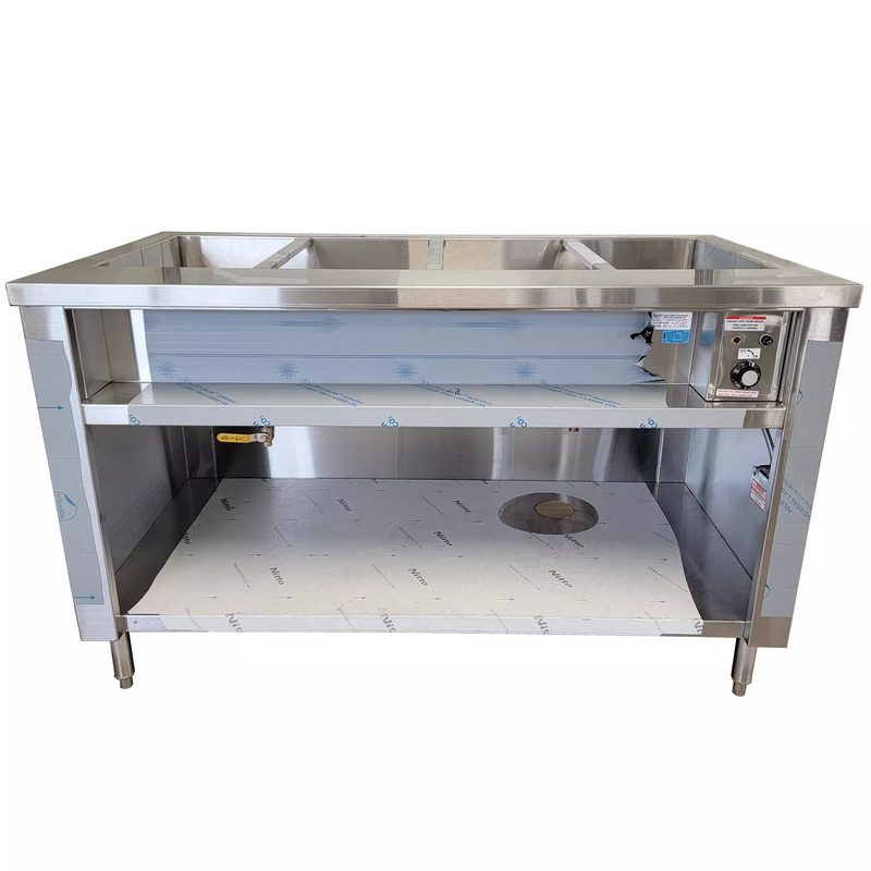 Phoenix CST-4 Steam Table - 4 Wells, Optional Sneeze Guard-Phoenix Food Equipment
