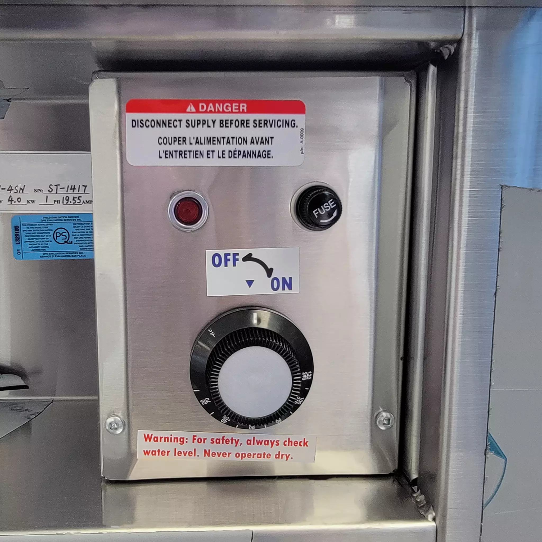 Phoenix CST-5 Steam Table - 5 Wells, Optional Sneeze Guard-Phoenix Food Equipment