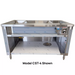 Phoenix CST-7 stainless steel steam table without sneeze guard, front view, model CST-4 shown for reference