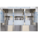 Phoenix CST-7 stainless steel steam table, view inside the open base showing the underside of the wells and plumbing