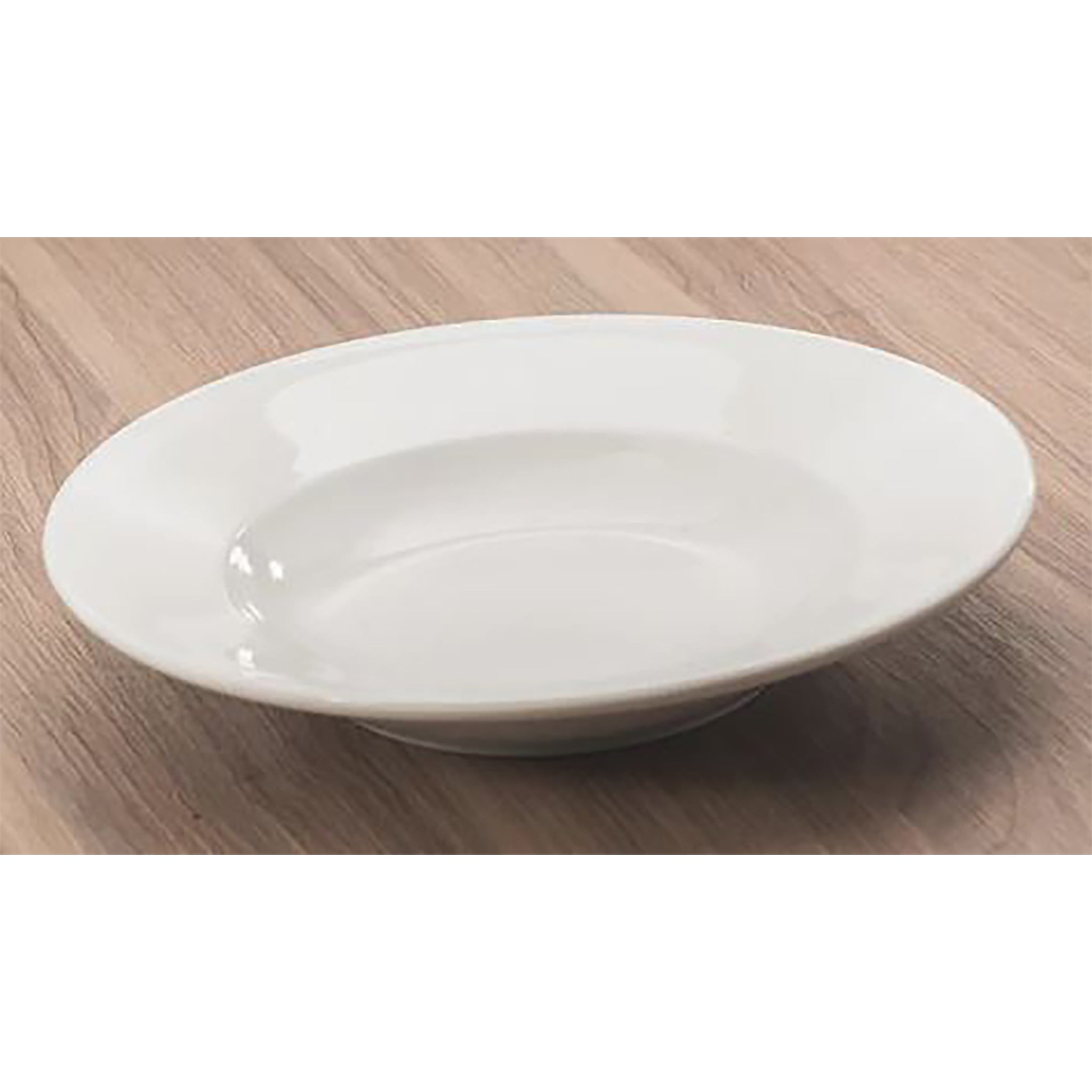 Phoenix Ceramic Soup Plate - 9 1/2 Oz-Phoenix Food Equipment