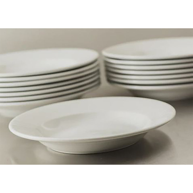 Phoenix Ceramic Soup Plate - 9 1/2 Oz-Phoenix Food Equipment