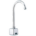 Phoenix heavy duty sensor faucet, chrome touchless deck mount faucet with gooseneck spout and sensor base