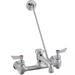 Phoenix HGNF-MS heavy duty service faucet, wall mount mop sink faucet with lever handles and wall brace rod