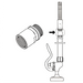 Phoenix heavy duty pre-rinse swivel add-on, line diagram showing where the swivel installs on a pre-rinse unit
