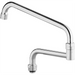 Phoenix heavy duty swing neck only, chrome double-jointed swing spout option with extended reach, side view