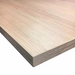Phoenix high quality table top in natural light wood grain finish, close-up of the corner and layered edge