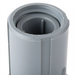 Phoenix PTF adjustable grey plastic bullet table foot, close-up of the insert that fits into the table leg