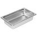 Phoenix STP24 series 24 gauge anti-jam steam table pan, narrow shallow stainless steel pan, top-down angle