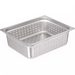 Phoenix STP24 series 24 gauge perforated stainless steel steam table pan, squarer deeper pan, front angle