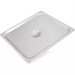 Phoenix STP24 series stainless steel steam table pan lid, wide solid cover with recessed handle, top angle