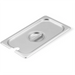 Phoenix STP24 series stainless steel steam table pan lid, smaller notched size with recessed handle
