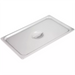 Phoenix STP24 series stainless steel steam table pan lid, large solid flat cover with recessed handle