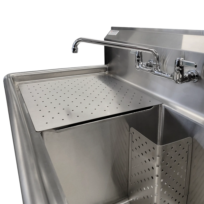 Phoenix Stainless Steel Sink Drain Plate - Various Sizes-Phoenix Food Equipment