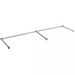 Phoenix stainless steel table end bar support with centre crossbar, longer size shown in angled view
