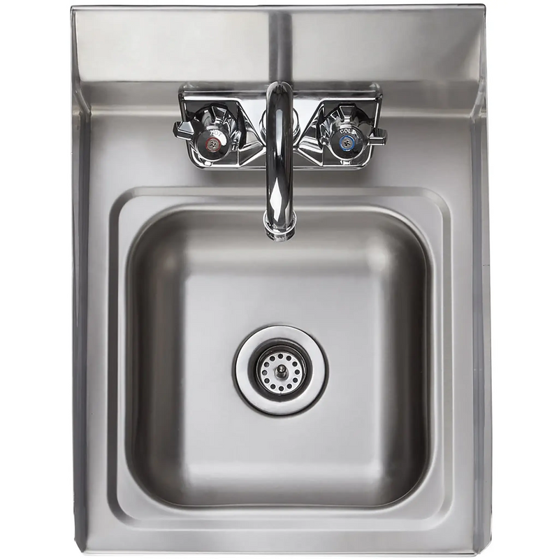 Phoenix WHS14G Small Wall Mounted Hand Sink with Side Splash Guards-Phoenix Food Equipment