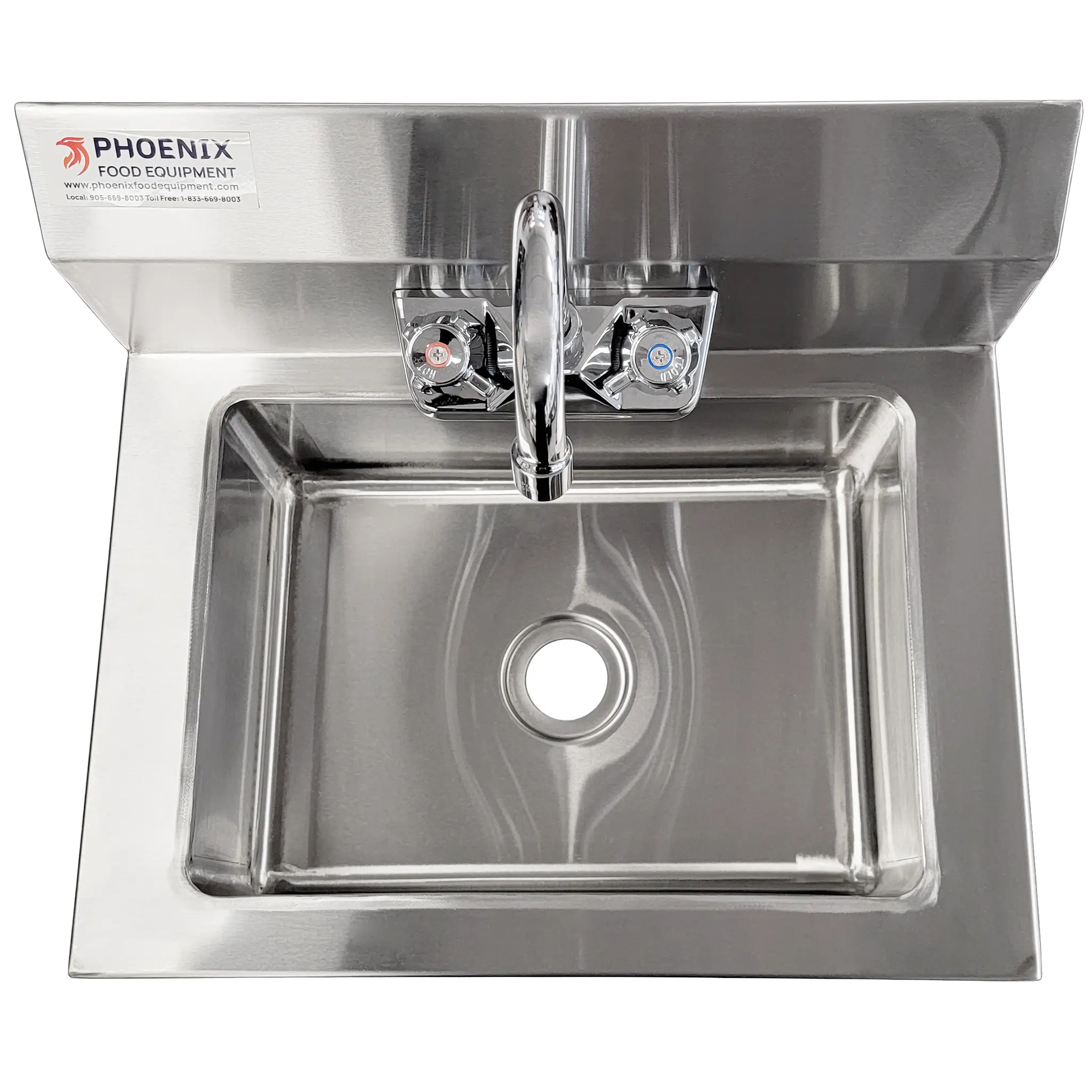 Phoenix WHS18 Large Wall Mounted Hand Sink-Phoenix Food Equipment