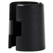 Phoenix WSPC wire shelf plastic clip, close-up of one black split sleeve half showing the top marking and tab