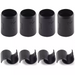 Phoenix WSPC wire shelf plastic clips, set of four black split sleeves shown assembled and opened as halves