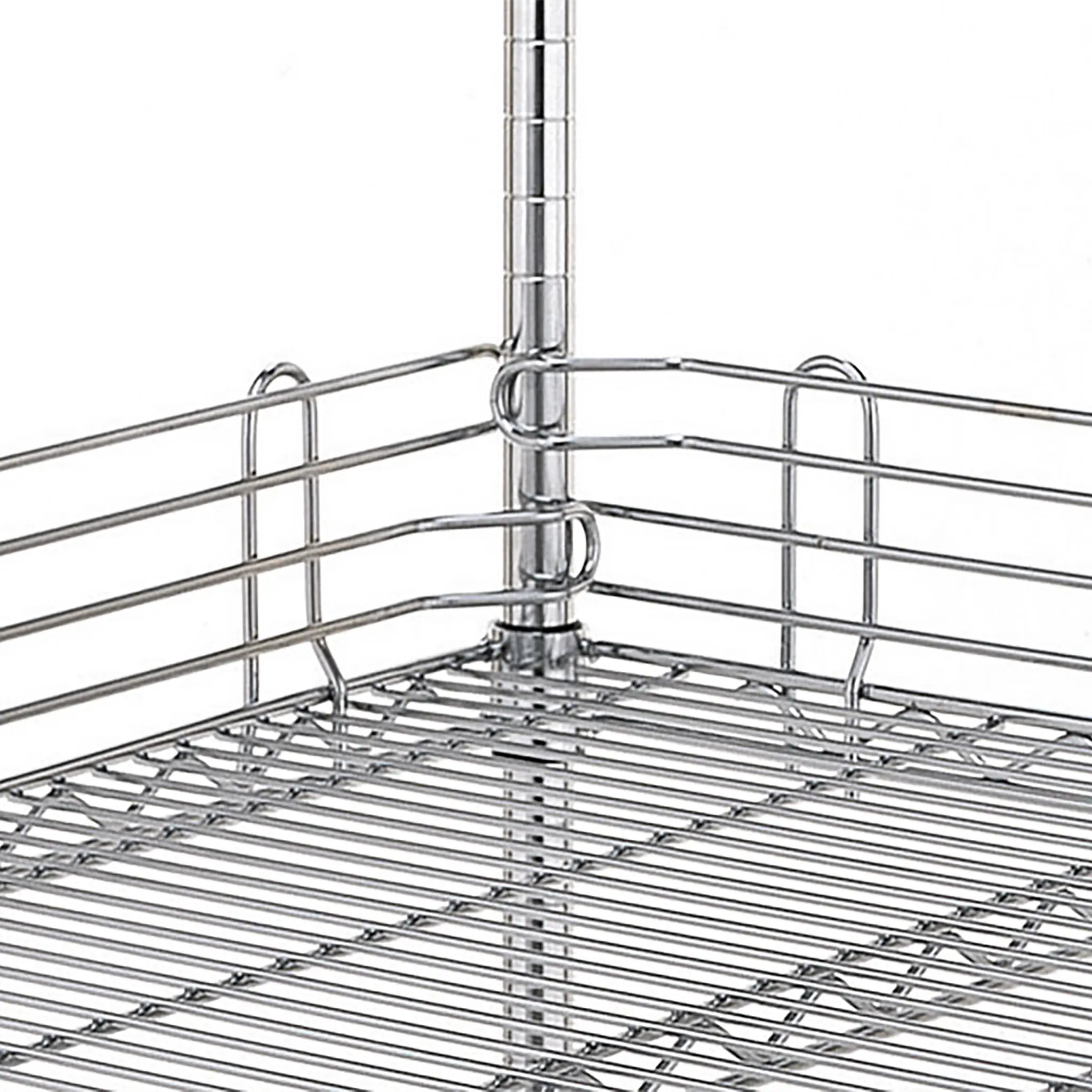 Phoenix Wire Chrome/Black Epoxy Ledges - Various Sizes-Phoenix Food Equipment